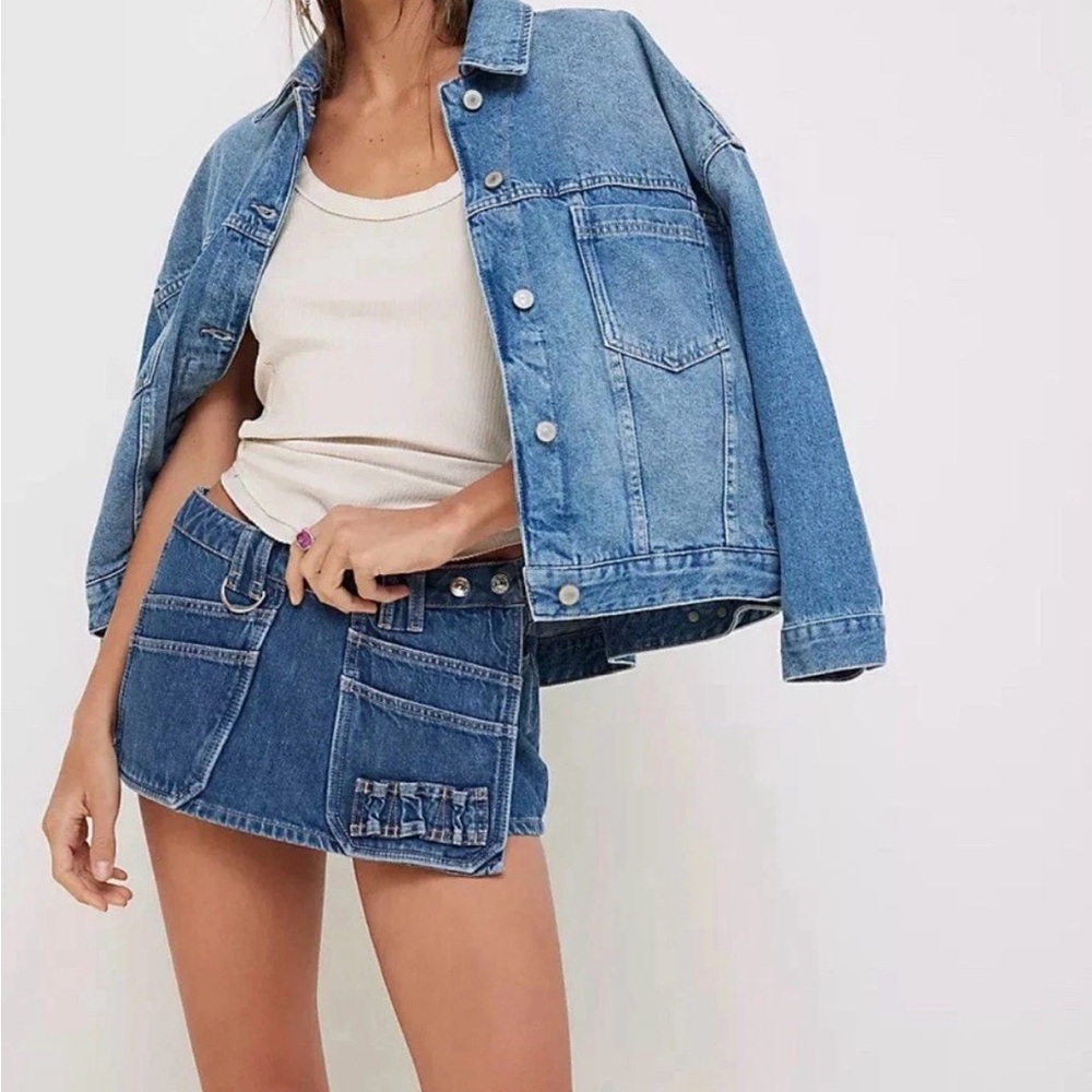 Freepeople - We The Free Opal Swing Denim Jacket Large NEW